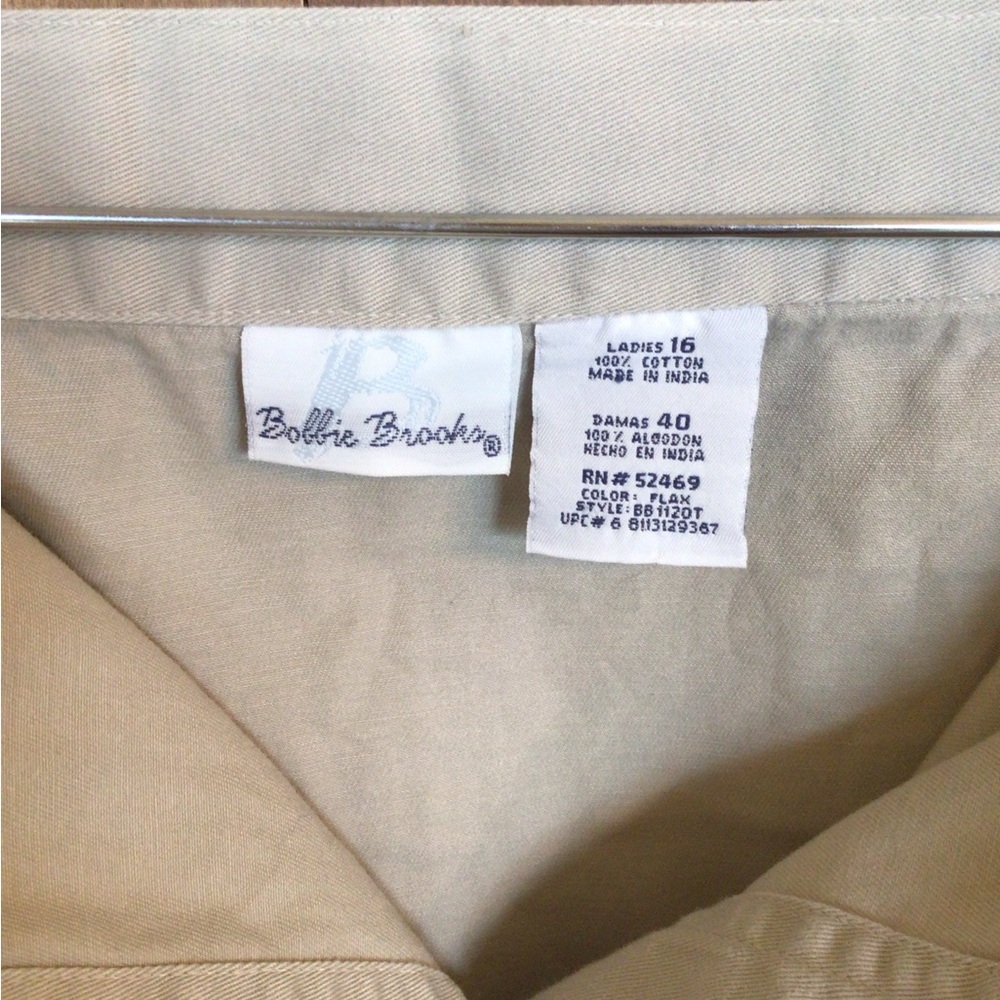 Bobbie Brooks Cotton Front Button Elastic Inset W… - image 3